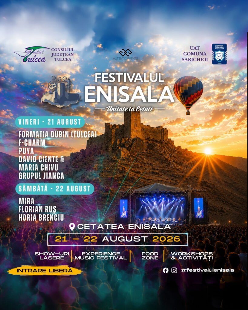 Affiche du Festival Enisala 2026 – Unité à la Citadelle