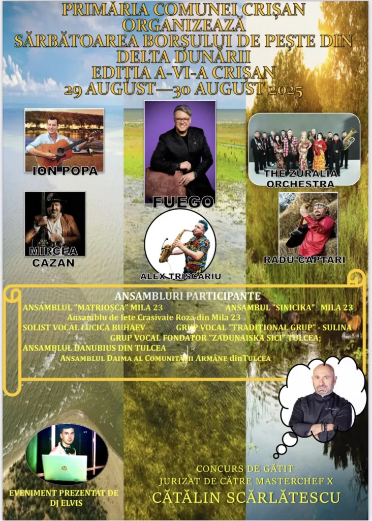 Affiche Célébration du bortsch au poisson du delta du Danube